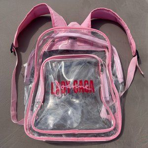 LADY GAGA Joanne 2017 World Tour VIP Transparent PVC Backpack